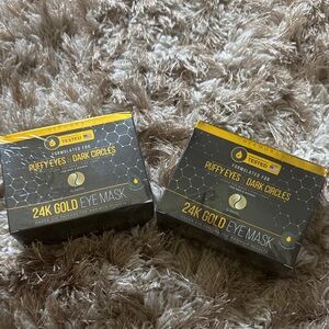 24K Gold Eye Mask for Puffy Eyes and Dark Circles 2 Box for $32